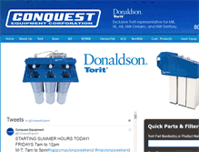Tablet Screenshot of conquestequipment.com
